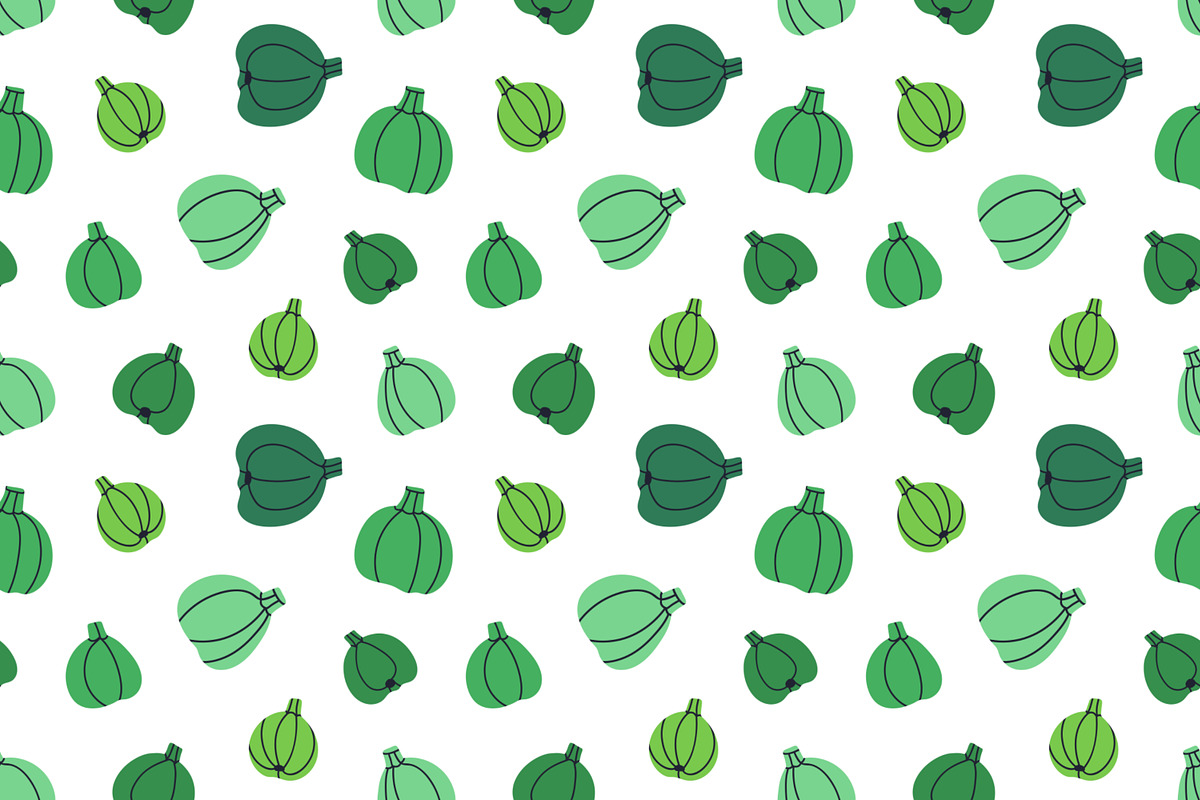 Vegetables & fruit seamless patterns, a Pattern Graphic by Good Studio (Photo 4 of 9)