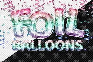 Mermaid Foil Balloon Alphabet