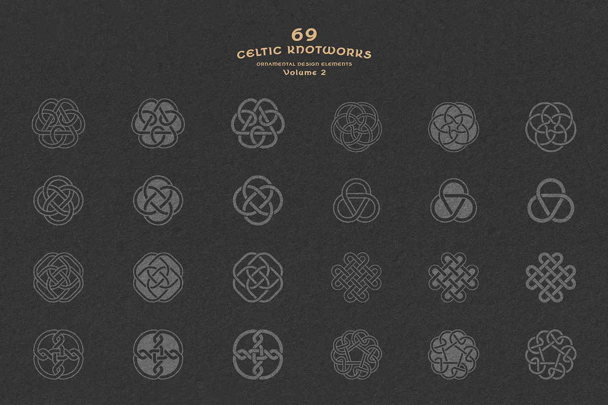 Celtic Knots & Ornaments Bundle 2, a Decorative Illustration by Seaquint (Photo 2 of 8)