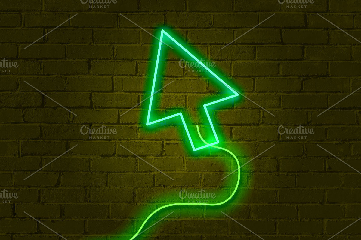 Neon Sign PSD Editable Text Effect w, a Layer Style Add-On by TrueVector