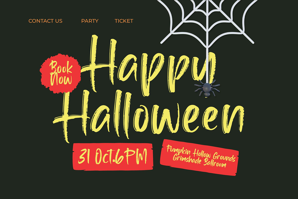 Hallow Mistelar Modern Brush Font, a Script Font by Letterena Studios Script (Photo 7 of 15)