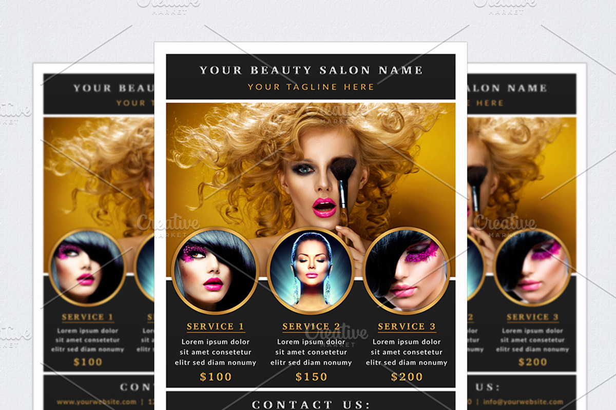 Beauty Flyer Template, a Flyer Template by NM-Design-Studio (Photo 1 of 3)
