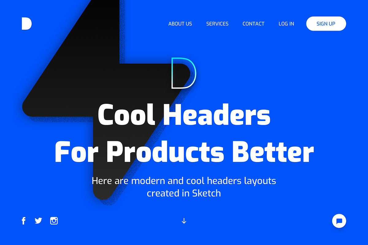 Cool Headers Light Version Just $2, a Websites & App Template by DesignBoard (Photo 2 of 4)