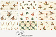 70 vintage hunting seamless pattern, a Pattern Graphic by Poppy Lane Studio (Thumbnail 7 of 10)