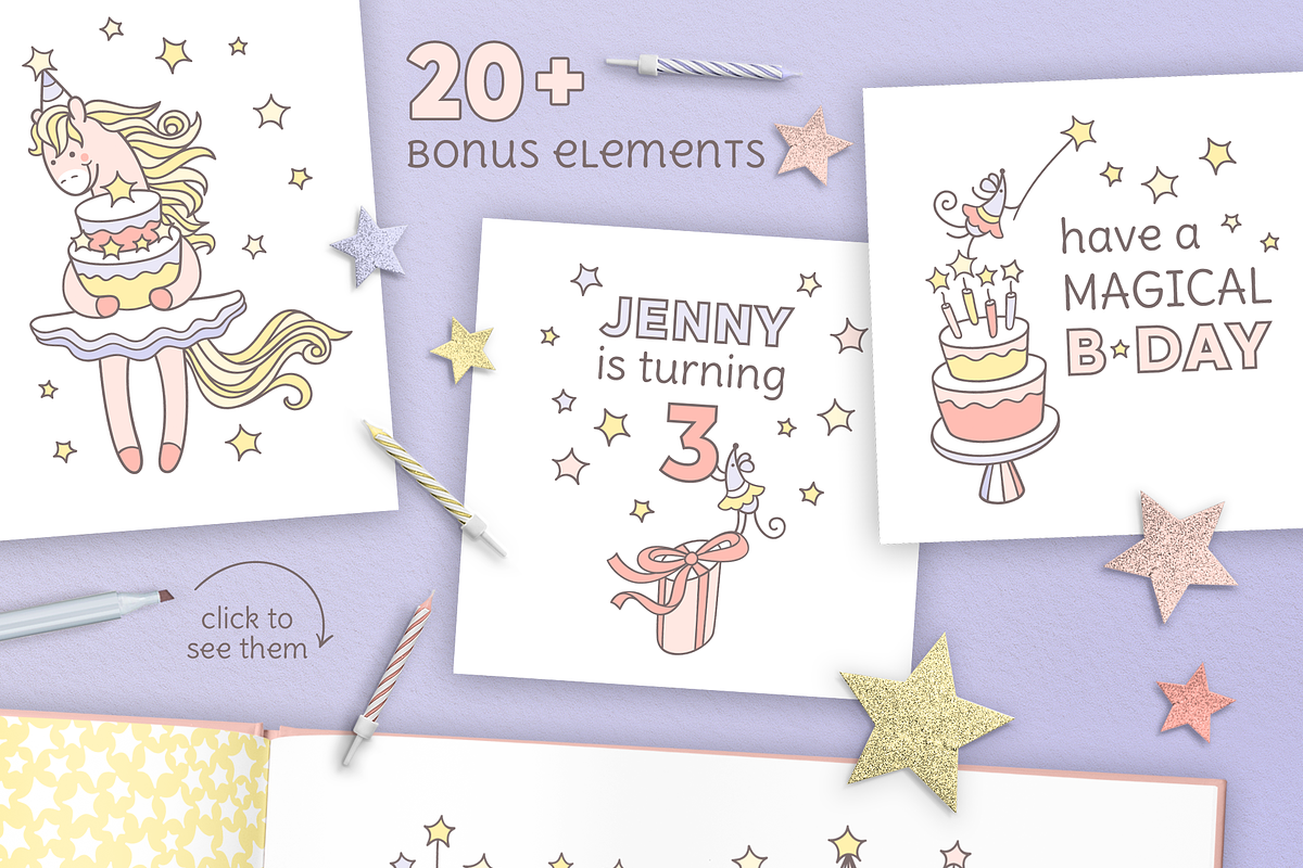PONY LOVES CIRCUS | DESIGN SET, an Animal Illustration by CATMINT (Photo 9 of 10)