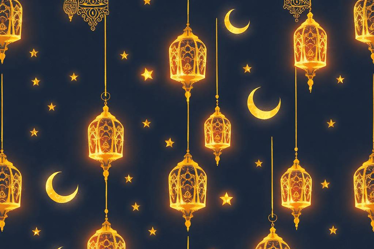 32 PNG Golden Islamic Lantern Patter, a Pattern Graphic by adenpinkstore (Photo 12 of 17)