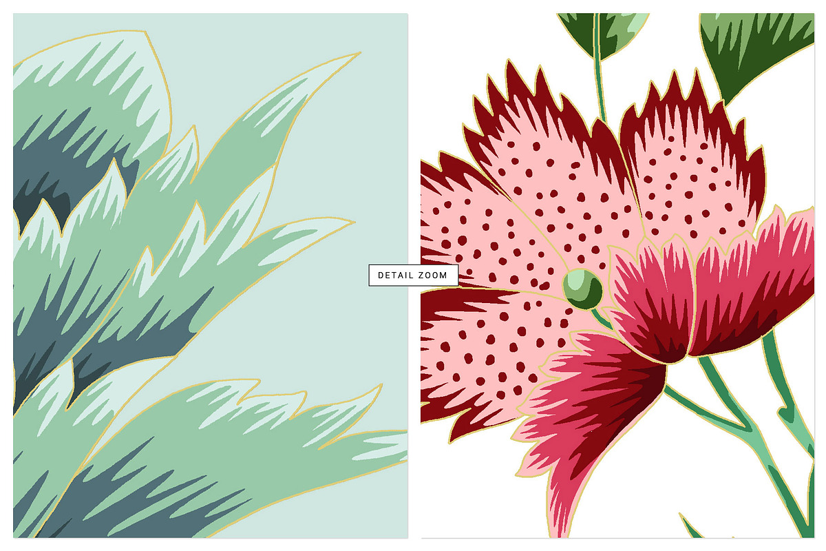 Bordeaux Garden Vintage Floral Print, a Pattern Graphic by Pink Linen (Photo 4 of 13)