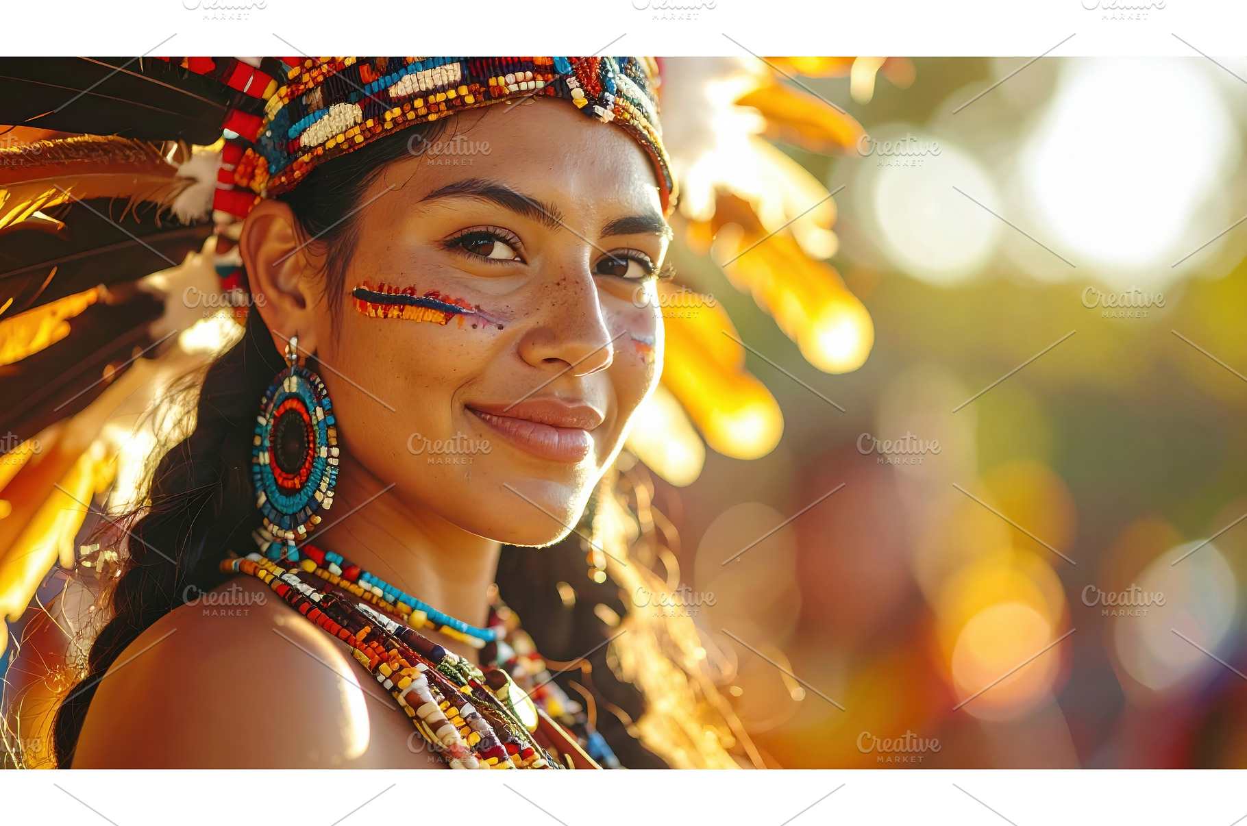 Portrait of a smiling woman in, a Background Photo by Igor Tichonow