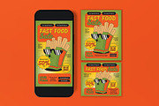 Fast Food Restaurant Sale Flyer, a Flyer Template by graphicook (Thumbnail 3 of 3)