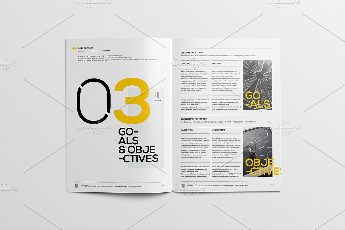 Full Proposal Package Template, a Stationery Template by Mastergfx (Photo 13 of 32)