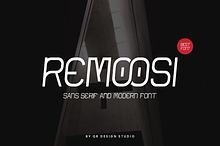 Remoosi - Digital Futuristic Font