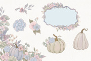 Blush Autumn Floral collection, a Seasonal Illustration by AlenaVlasko stock Market (Thumbnail 7 of 9)