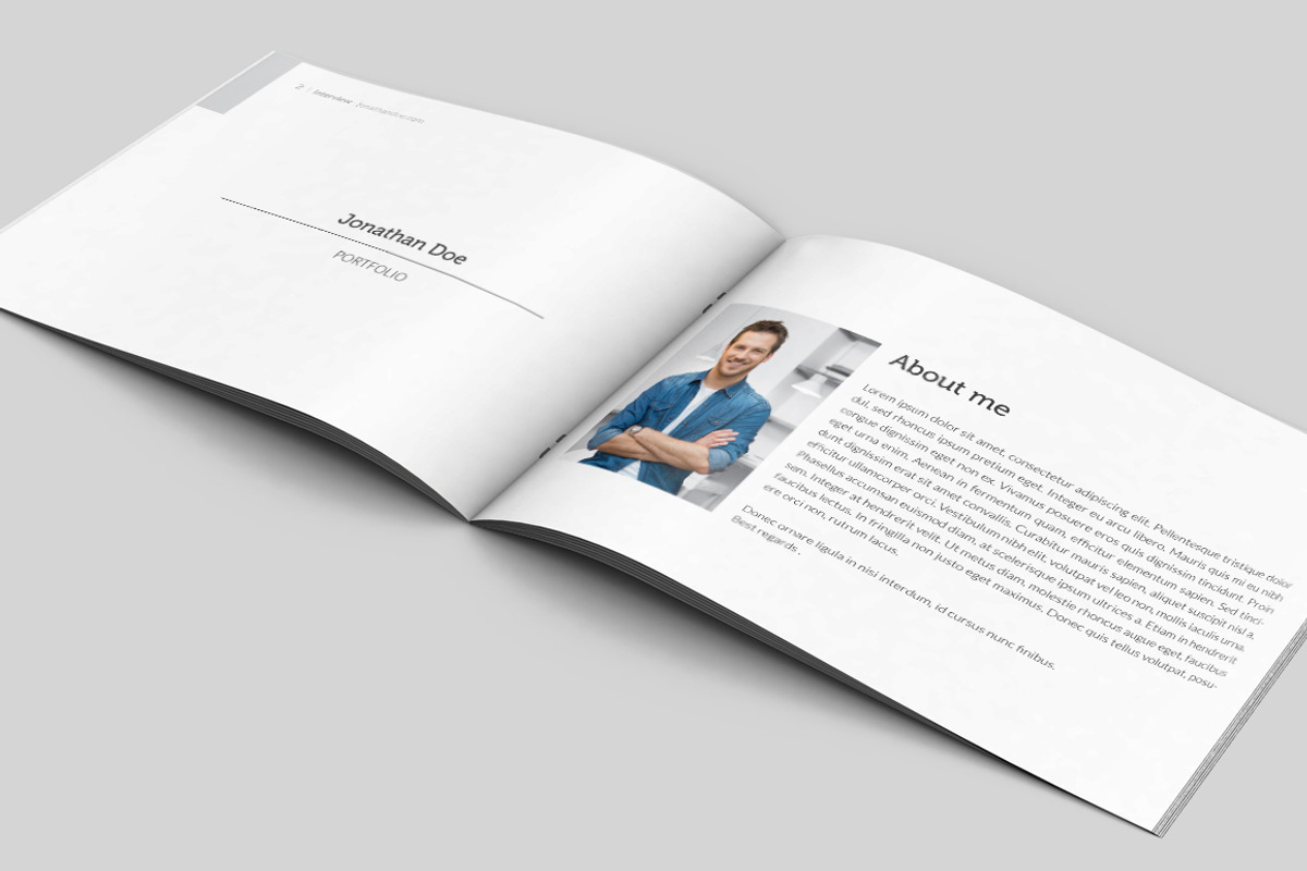 Graphic Design Portfolio Brocure A4, a Brochure Template by buttonpl (Photo 2 of 10)