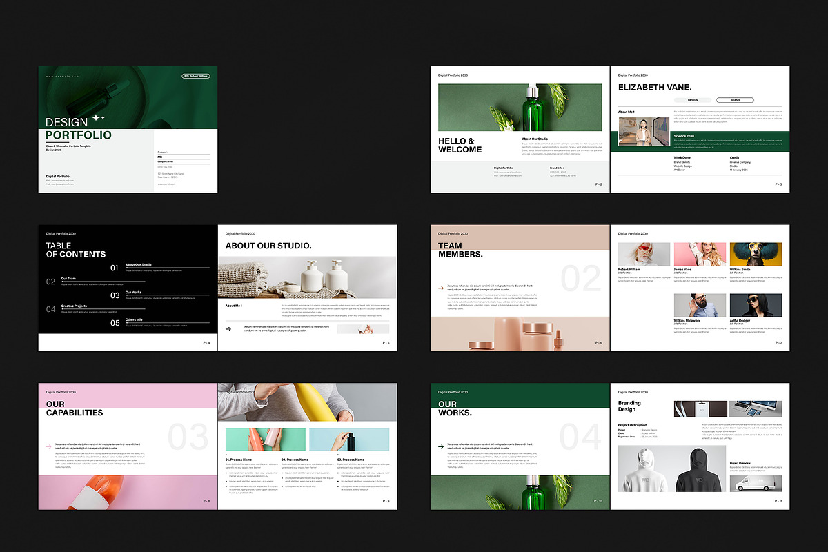 Minimalist Design Portfolio Template, a Brochure Template by NorthPeak (Photo 11 of 12)