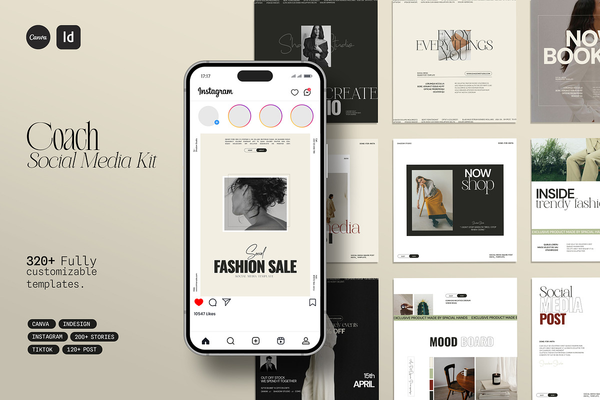 Coach | Social Media Kit Canva, a Social Media Template by creathrivestudio (Photo 1 of 14)