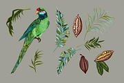 Tropical Vintage Vector Collection, an Animal Illustration by FleurArt (Thumbnail 6 of 7)