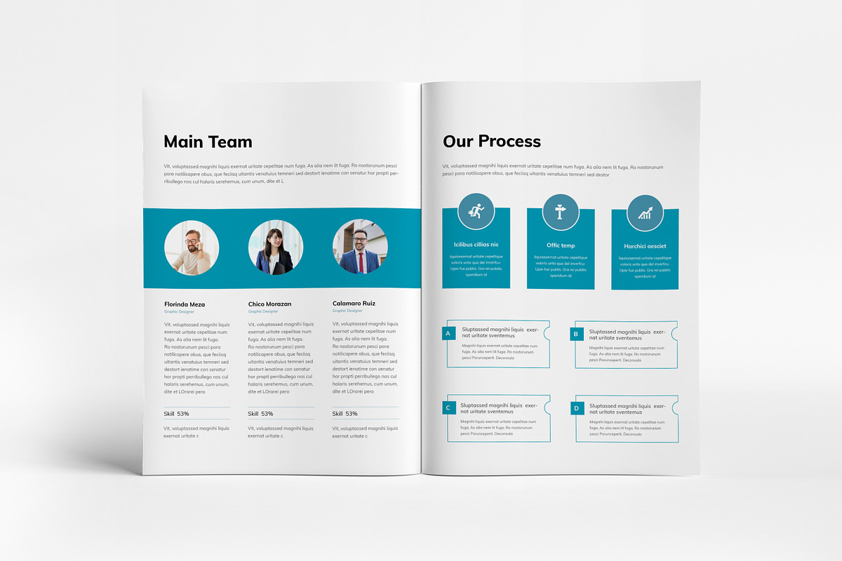 Annual Report Template I Canva, a Brochure Template by PixWork (Photo 5 of 9)