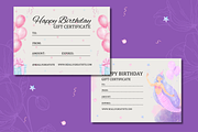 5 Birthday Gift Certificates, a Templates & Theme by TemplateCastleStore (Thumbnail 3 of 9)