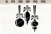 Stencil Christmas Decor Vector, a Decorative Illustration by MARYCRAFTIRIA (Thumbnail 1 of 3)