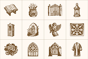 225 Vintage Heritage and History, a Person Illustration by Prosymbols (Thumbnail 8 of 11)