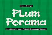 Plum Porama | Bold Handwritten, a Handwritten Font by gracetype_studio (Thumbnail 1 of 12)
