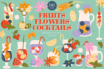 Fruits, Flowers, Cocktails