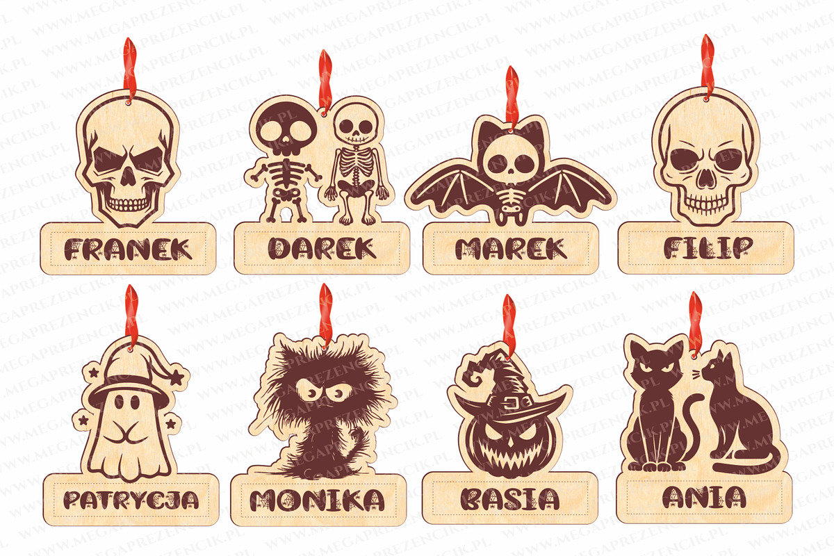 Halloween laser pendants and magnets, a Pattern Graphic by MegaPrezencik (Photo 3 of 6)