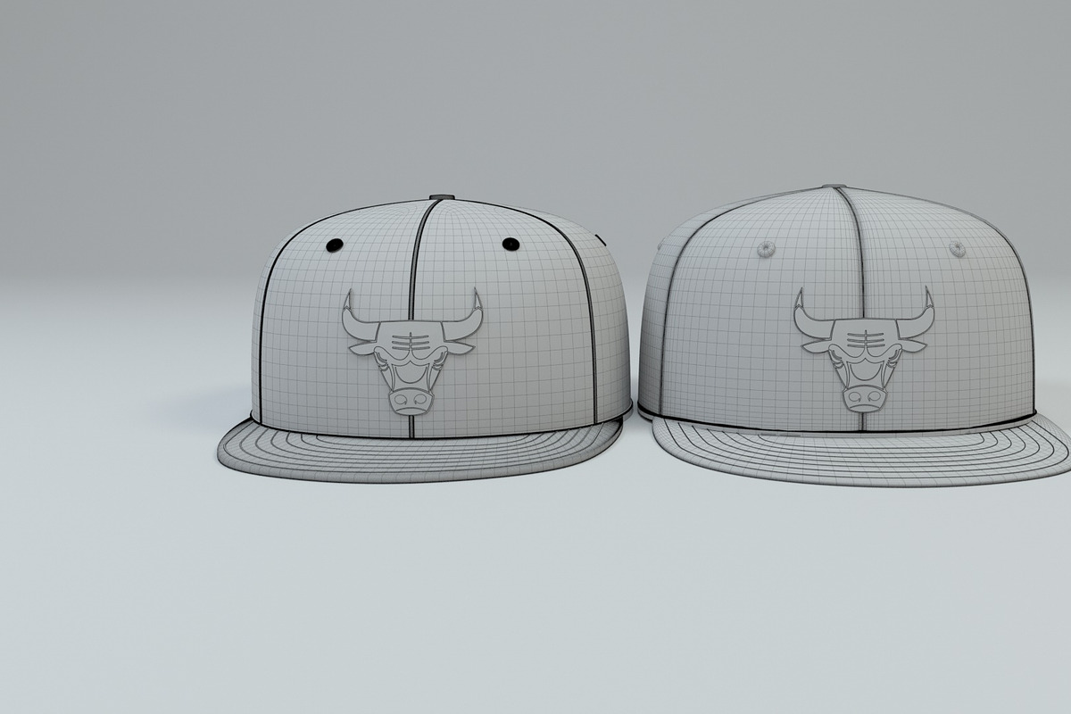 Chicago Bulls Baseball Caps, a Textures & Material 3D Model by 3DTreatment (Photo 4 of 55)