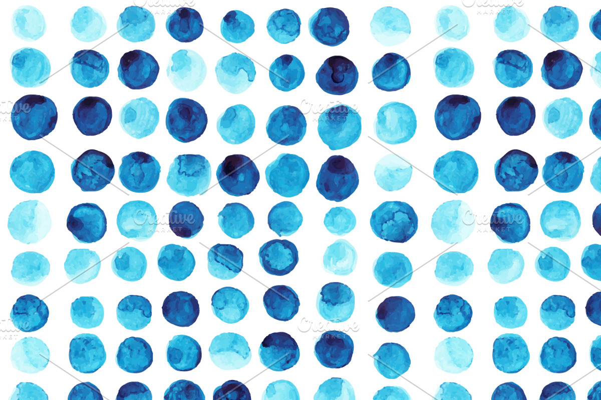 Vector watercolor seamless pattern preview 3