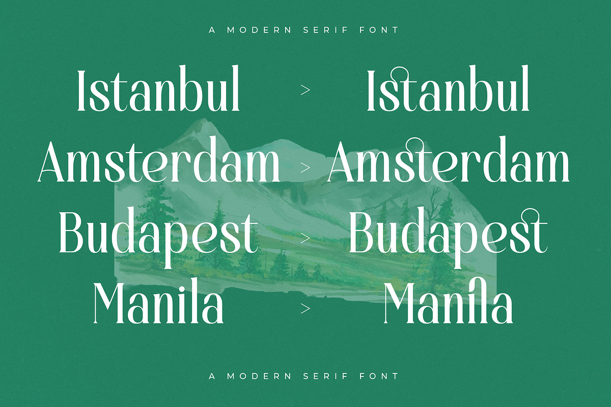 Bastible Modern Serif Font, a Serif Font by Letterena Studios (Photo 12 of 15)