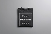 T-Shirt Mockup - Dark Gray Edition, a Shirt Mockup by ForhadGFX (Thumbnail 9 of 12)
