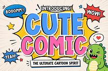 Cute Comic - Playful Cartoon Font