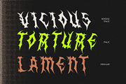 CS Venom – Black Metal Font, a Blackletter Font by Craft Supply Co. (Thumbnail 7 of 8)