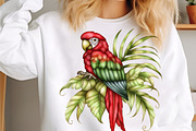 Whimsical Summer Tropical Birds Clip, an Illustration by designcity5 (Thumbnail 4 of 5)