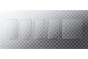 Glass frame isolated on transparent, a Texture Illustration by Marinstri