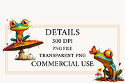 Quirky Colorful Quirky frog Clipart, a Seasonal Illustration by Designworld (Thumbnail 4 of 10)