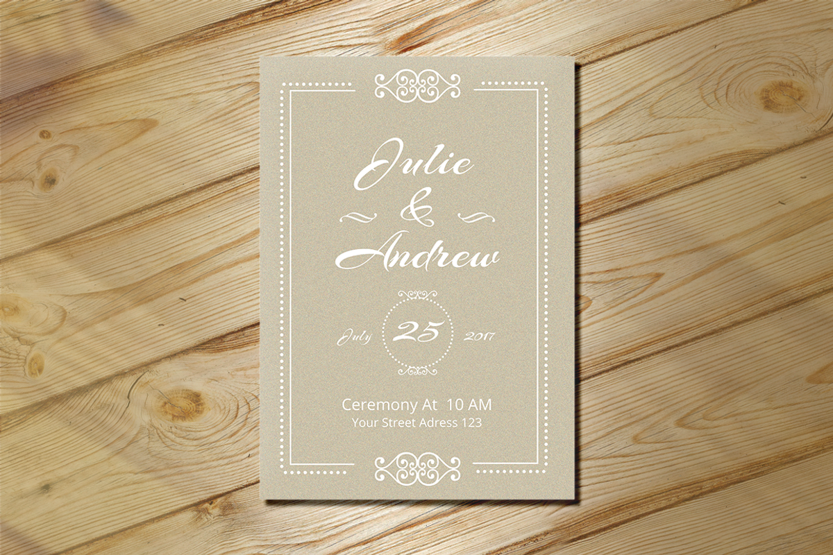Wedding Invitation, an Invitation Template by Creatricks (Photo 3 of 6)
