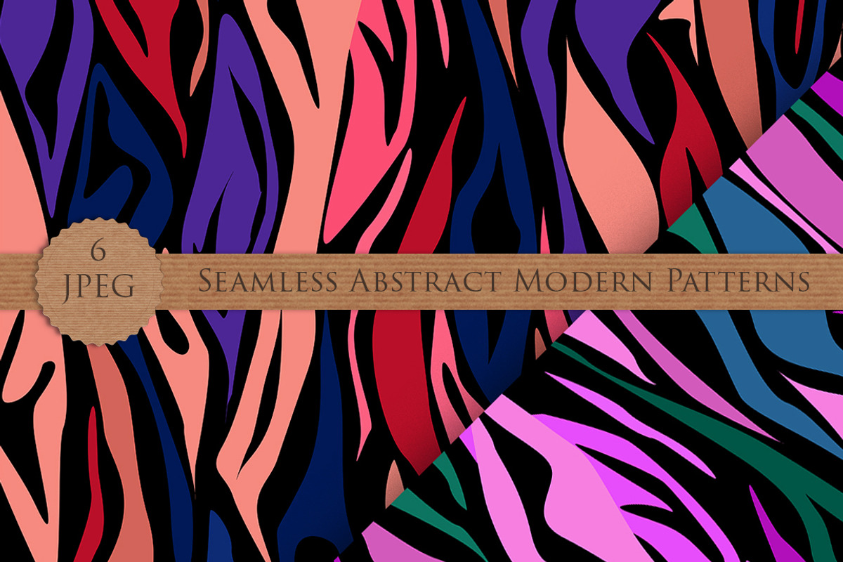 MODERN abstract seamless pattern set, a Pattern Graphic by Futurel (Photo 5 of 7)