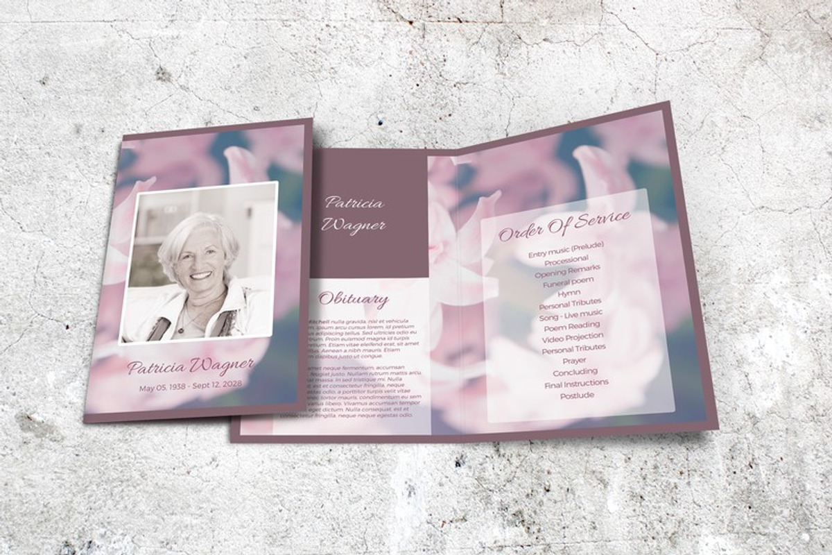Sweet Spring Memorial Program, a Brochure Template by Final Tribute (Photo 4 of 5)