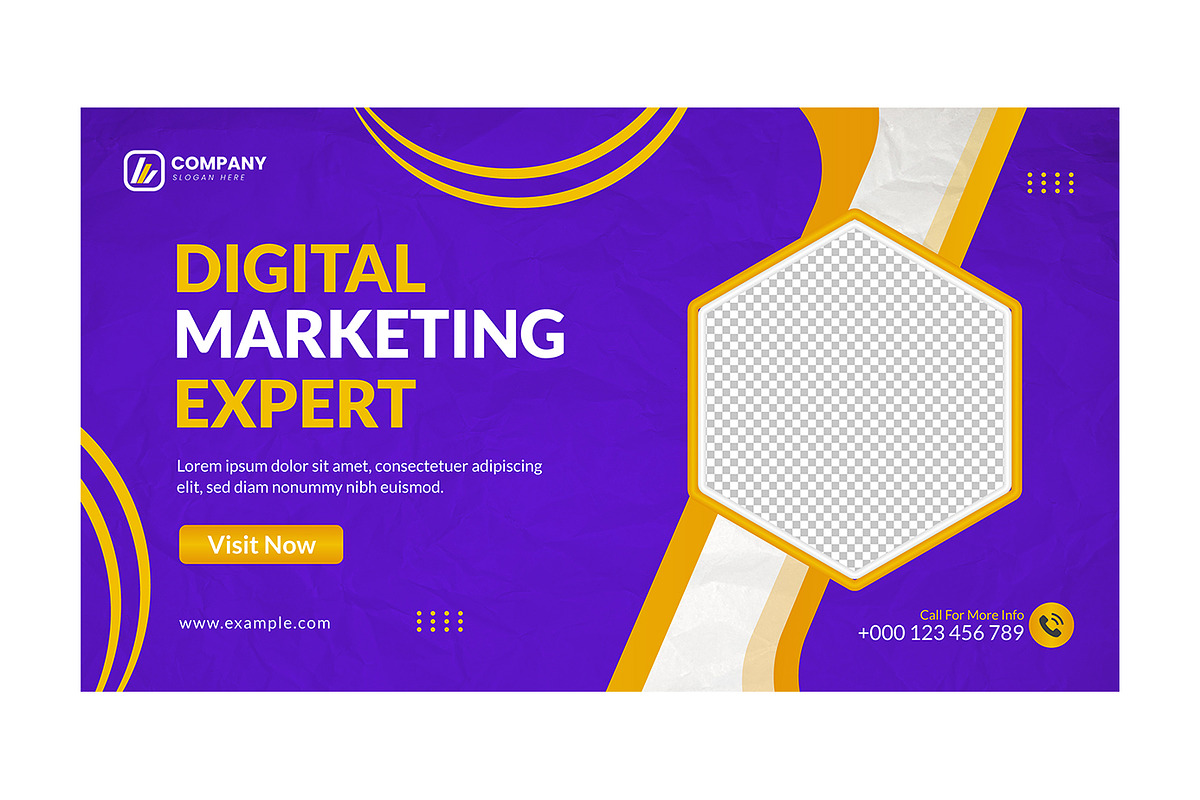 Digital marketing web banner, a Templates & Theme by SaroStock