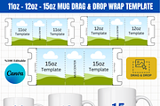 Editable Mug Wrap Templates 347, a Graphic by AtacanDigital (Thumbnail 1 of 4)