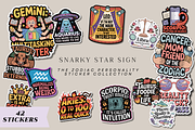The Zodiac Personality Sticker Set, an Illustration by Jakayla Digital Co (Thumbnail 1 of 4)