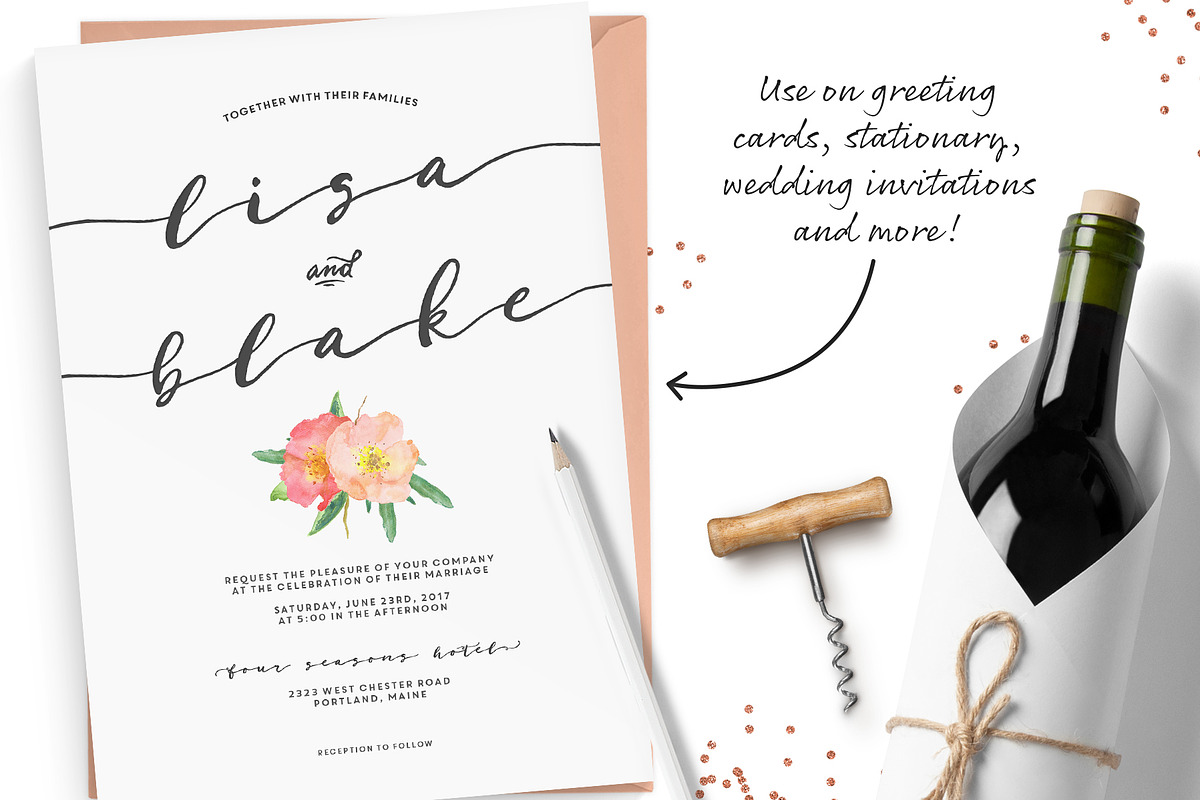 Blush Typeface preview 2