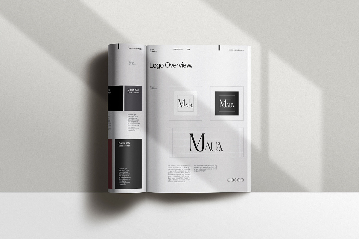 Brand Guideline Brochure Template, a Brochure Template by Work_Stock (Photo 4 of 6)
