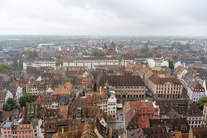 Panoramic view of Strasbourg old town from cathedral tower, Fran, an Architecture Photo by GoodGoods