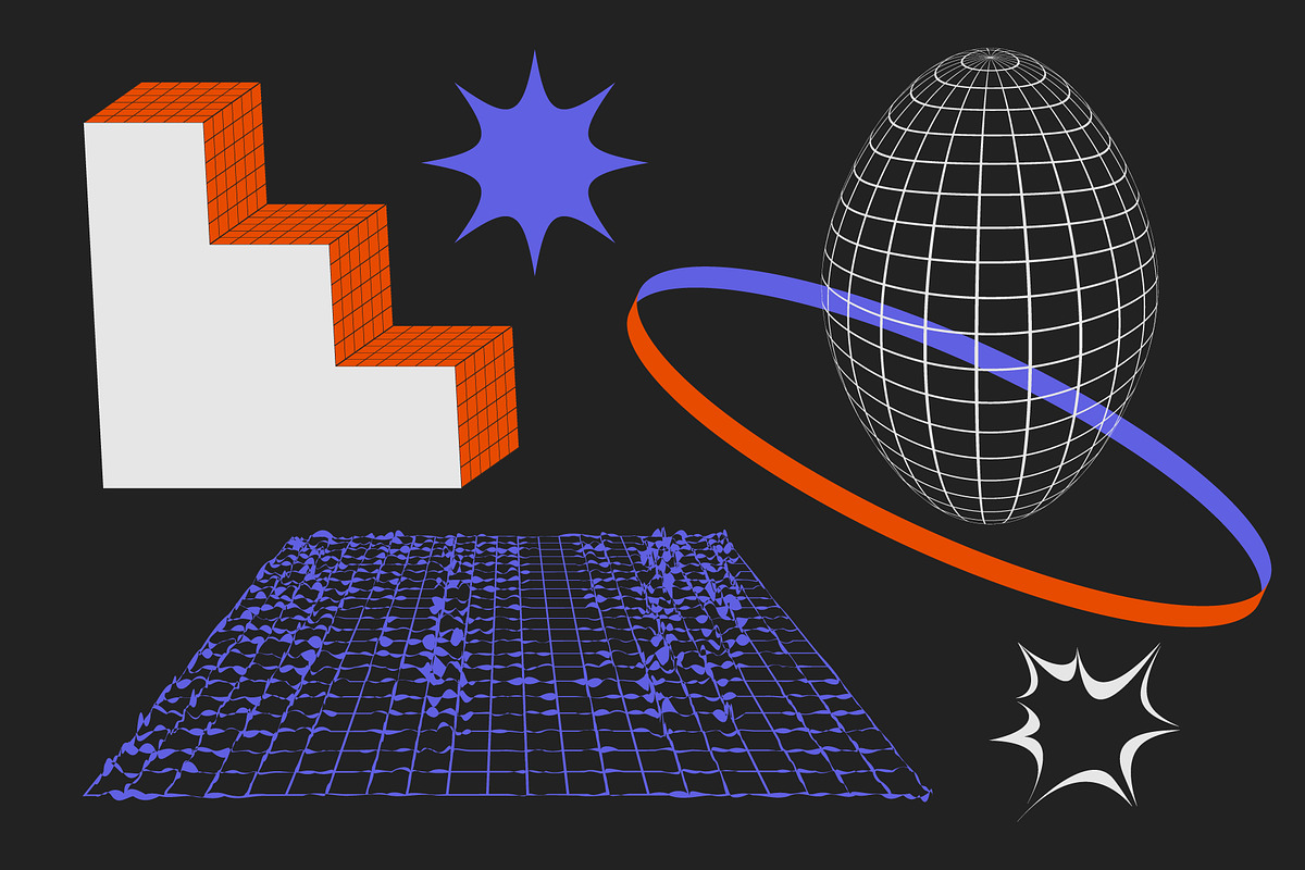 90 Vector Texture Shapes, a Background Graphic by softulka (Photo 2 of 16)