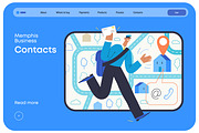 Memphis Business, vector illos, a Templates & Theme by Grivina's shop (Thumbnail 14 of 27)