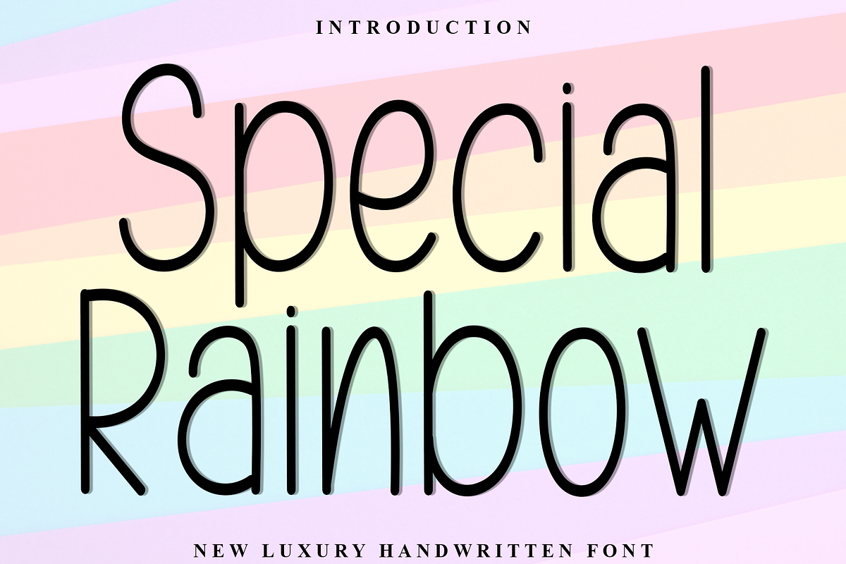 Special Rainbow, a Sans Serif Font by InermediaSTUDIO (Photo 1 of 8)