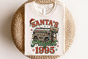 Santa's Playlist 1995 Christmas PNG, a Seasonal Illustration by CraftArtStudio (Thumbnail 4 of 4)