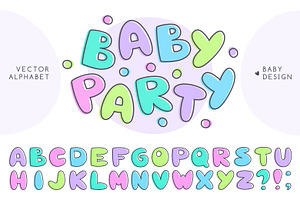 Baby Alphabet and Lettering